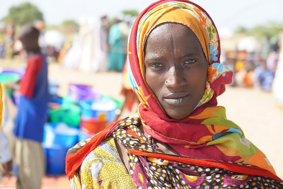 Geflüchtete Frau im Tschad